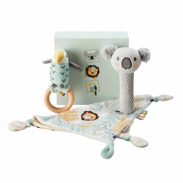 Animal Adventure Gavesett Rangle og Snusteppe Nuby