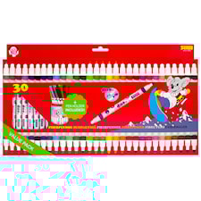 Tusjpenner med dobbel spiss 30-pack Inkl. penneholder Sense