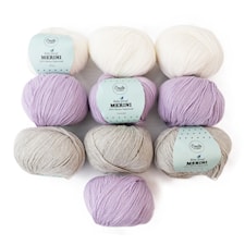 Color Pack Adlibris Merini Garn 50g Soft Lavender 10-pack