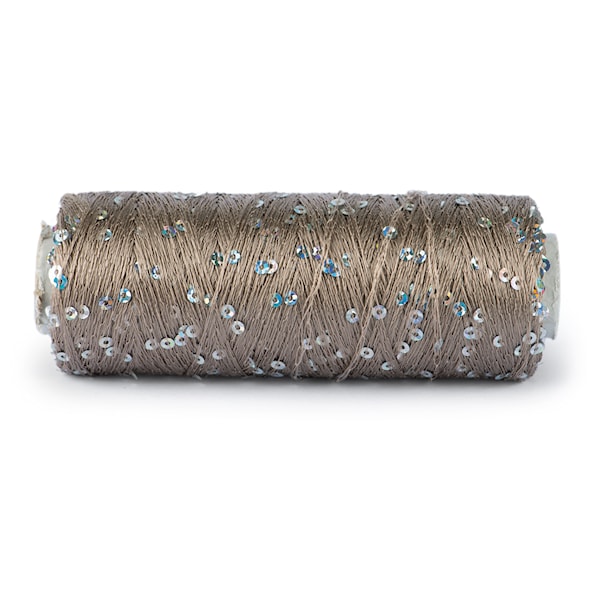 Du Store Alpakka Bling Effekttråd 50 g Beige 3005