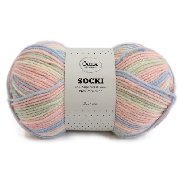 Adlibris Socki Lanka Villasekoitus 100g Baby Feet B028