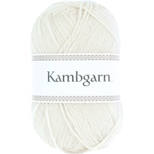 Kambgarn 50 g White (0051) Istex