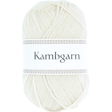 Kambgarn 50 g White (0051) Istex