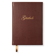 Gästbok 170 x 240 Konstläder Vintage Brown Paperstyle