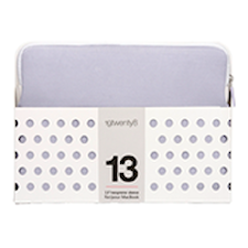 13" NEOPRENE 19TWENTY8 SLEEVE LAVENDEL/HVIT