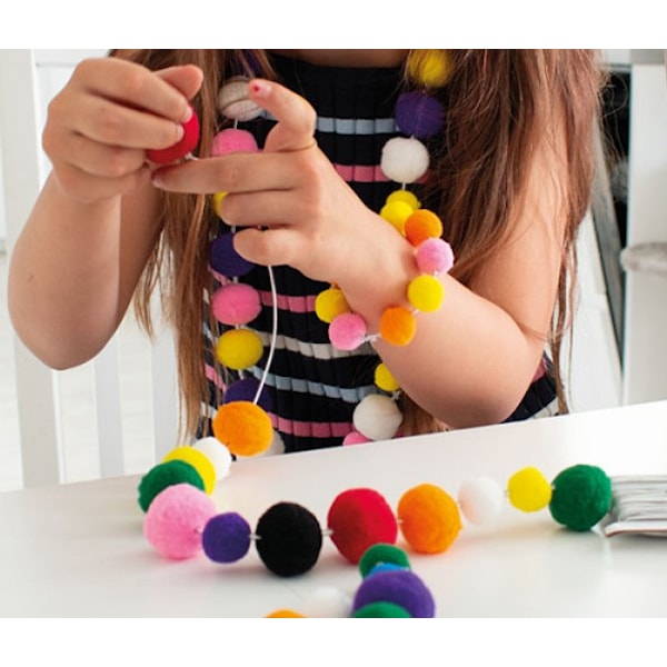 Perler Pompon 20 & 30 mm 200-pakning Playbox