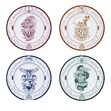 Hogwarts Houses Tallrikar 4-pack Harry Potter