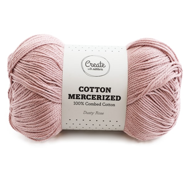 Adlibris, Mercerisert bomull, 100 g, Dusty Rose A310