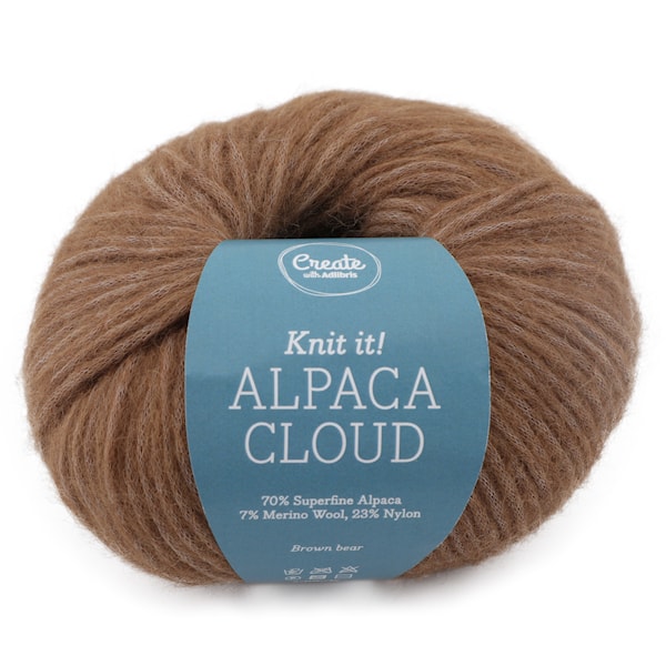 Adlibris Alpaca Cloud 50g Brown bear A282