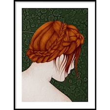 Kvinna med fläta Poster30x40cm