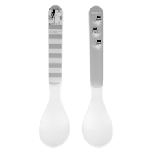 Muumi Vesi & Uinti Lusikat 2-pakkaus Harmaa Rätt Start