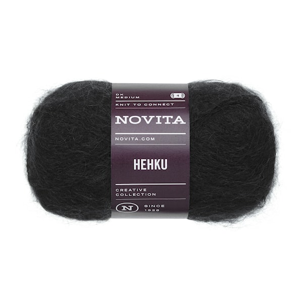 Hehku Garn Mohair Ullmiks 50 g uendelig 0901 Novita