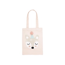 Södahl Magic Forest Tygpåse Bibi Bear 100% Ekologisk Bomull 25x32 cm Pastell