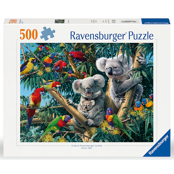 Koalas In A Tree Pussel 500 bitar, Ravensburger
