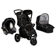 Barnevognpakke Viper Trio, Caviar/Grey, Hauck