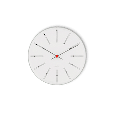 Arne Jacobsen Bankers Väggur Dia 21 cm Vit