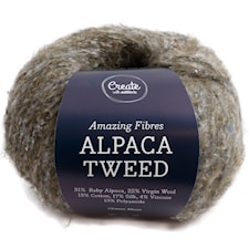 Adlibris, Alpacka Tweed, 50 g, Green Moss A735
