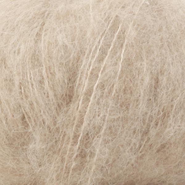 Brushed Alpaca Silk Drops design 25 g light beige 04