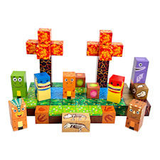 Magnetiska Byggklossar Dino 86 Bitar