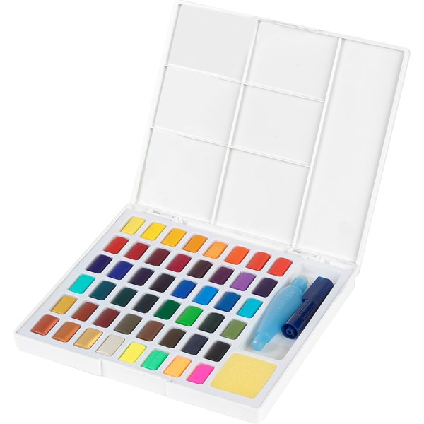 Akvarellfärger Creative Studio Färgkakor Etui med 48 Färger Faber-Castell|  Adlibris
