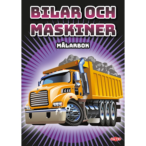 Målarbok Bilar och Maskiner Tactic