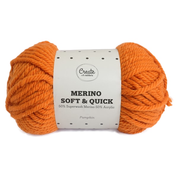 Adlibris Merino Soft & Quick lanka Ullmix 150g Pumpkin A163