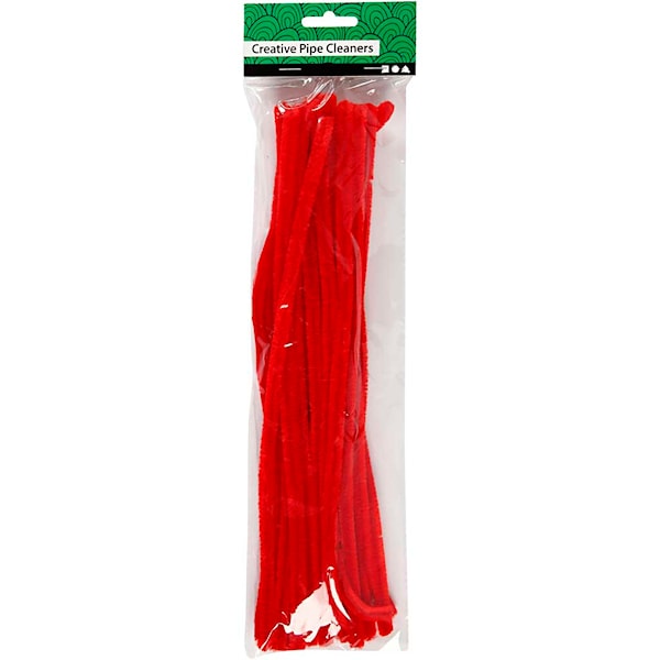 Creativ Company - Chenille wire Red 30cm 25 pcs.