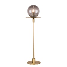 Globen Lighting Art Deco Pöytälamppu 16 x 16 x 60 cm Harjattu Messinki / Savu