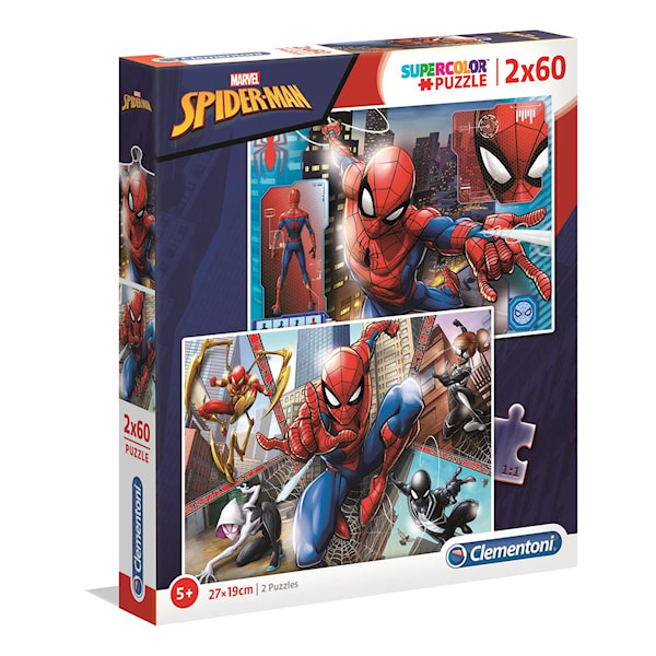 Spider-Man Pussel 2x60 bitar Clementoni