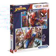 Spider-Man Pussel 2x60 bitar Clementoni