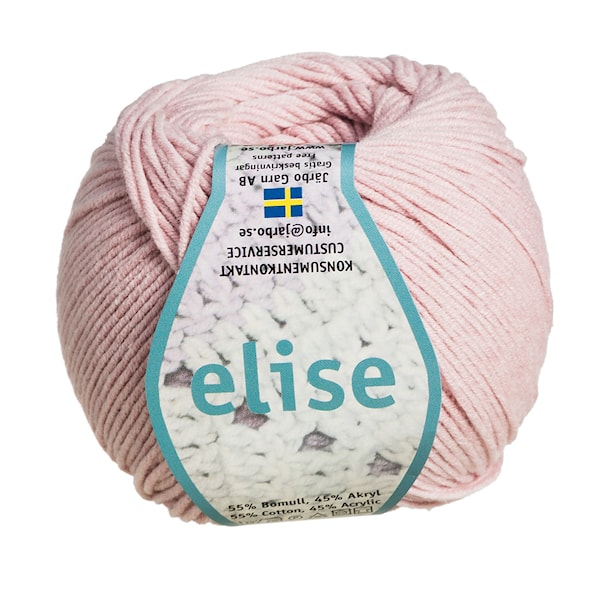Elise Garn Bomullsmix 50g Dimrosa (69211)