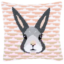 Kirjontapakkaus, tyynynpäällinen, vino pitkäpisto Yvonne 40 x 40 cm Vervaco