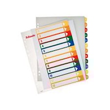 Plastregister Prosjektindeks A4+ 1-12