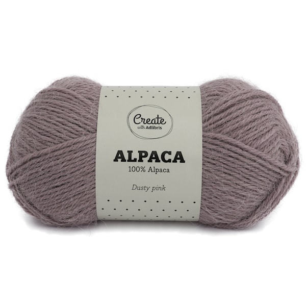 Adlibris Alpaca lanka 50g Dusty Pink A008