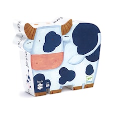 Palapeli Lehmä-pakkauksessa 24 Palaa Piirretyt Lehmät Maatilalla Djeco