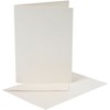 Pärlemorskort, kortstl. 10,5x15 cm, kuvertstl. 11,5x16,5 cm, cream, 10 set/ 1 förp.