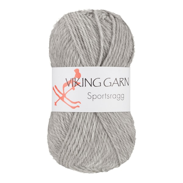 Sportsragg 50 g Lys gå 513 Viking Garn