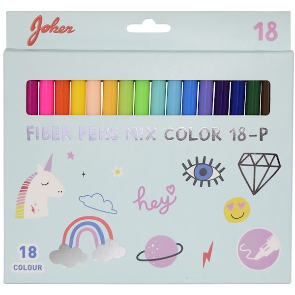 Tusjpenner Fine 18-pack