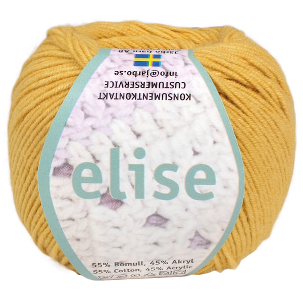 Elise Garn Bomullsmix 50g Honningsgul (69221)