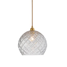 Ebb & Flow Rowan Taklampa Kristall D: 28 H: 28 cm Rutig Guld