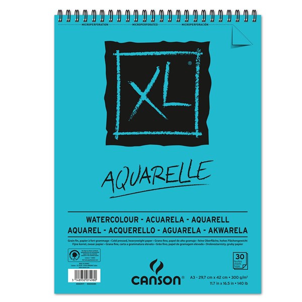 Canson XL Aquarelle 30 ark 300 gr A3