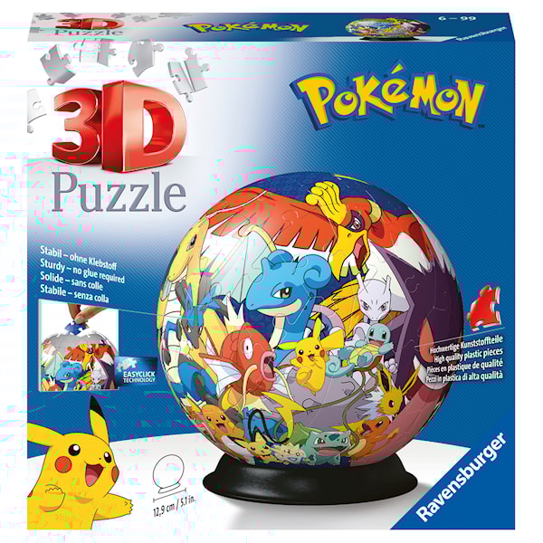 Pokemon ball 3D-puslespill 72 biter Ravensburger