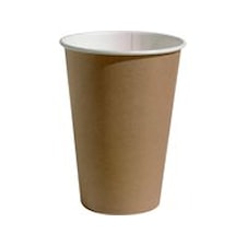 Paperikuppi 20 cl ruskea/valkoinen (100 kpl)