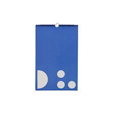 Monthly Planner Blue Design Letters