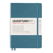 Notatbok A5 Hard Ruled Stone Blue Leuchtturm1917