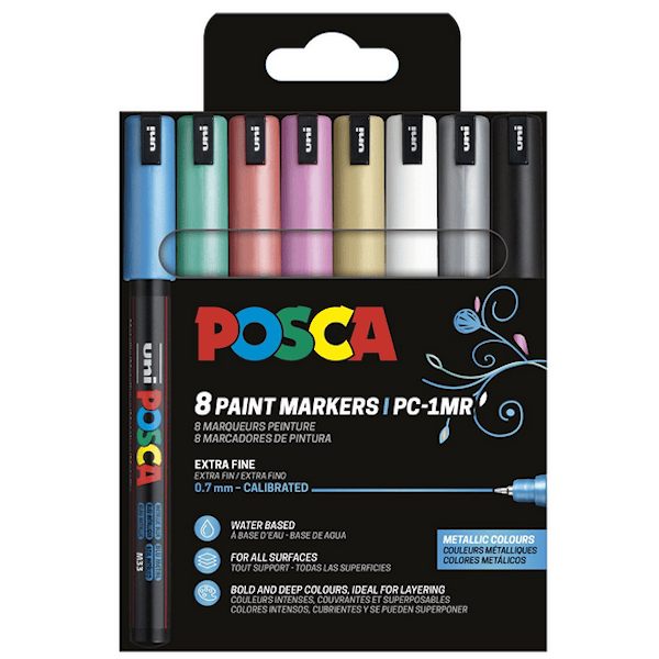 Posca Marker Set 8-p metallf&auml;rger