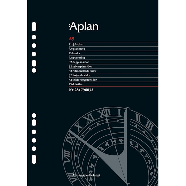 Aplan A5 refill FSC 2024 Almanacksförlaget online Adlibris