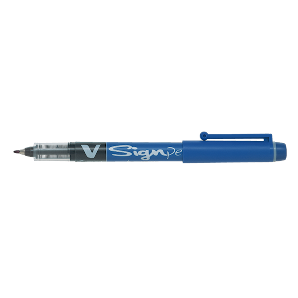 Fineliner-penn, V-Sign Pen, 0,6mm, blått
