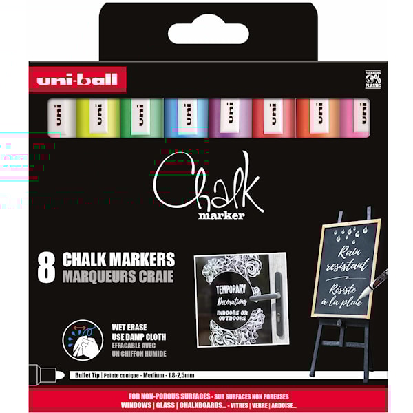 M&auml;rkpenna Chalk Marker PWE-5M 8-pack Posca