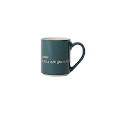 Astrid Lindgren Mugg, Och så ska man ju ha några stunder Djupblå 35 cl, Design House Stockholm